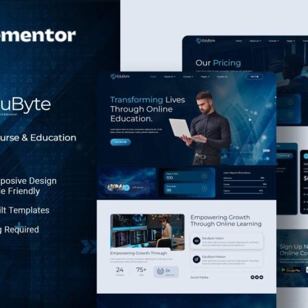 Edubyte It Online Course Education Elementor T