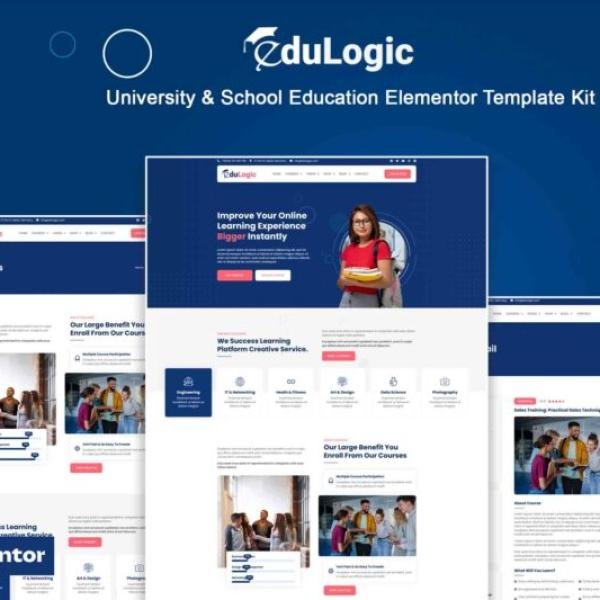Edulogic University School Education Elementor